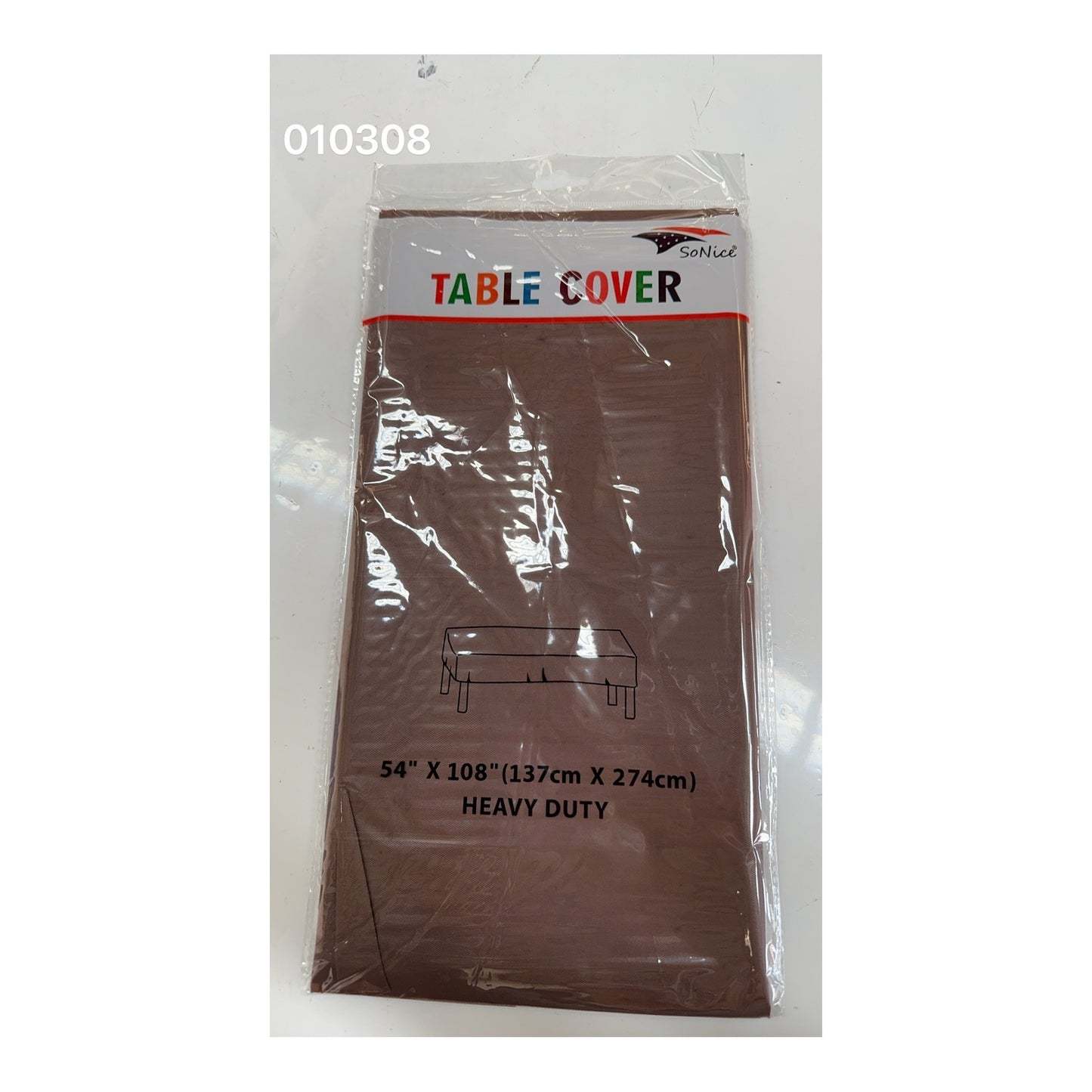 Table Cover Square Brown