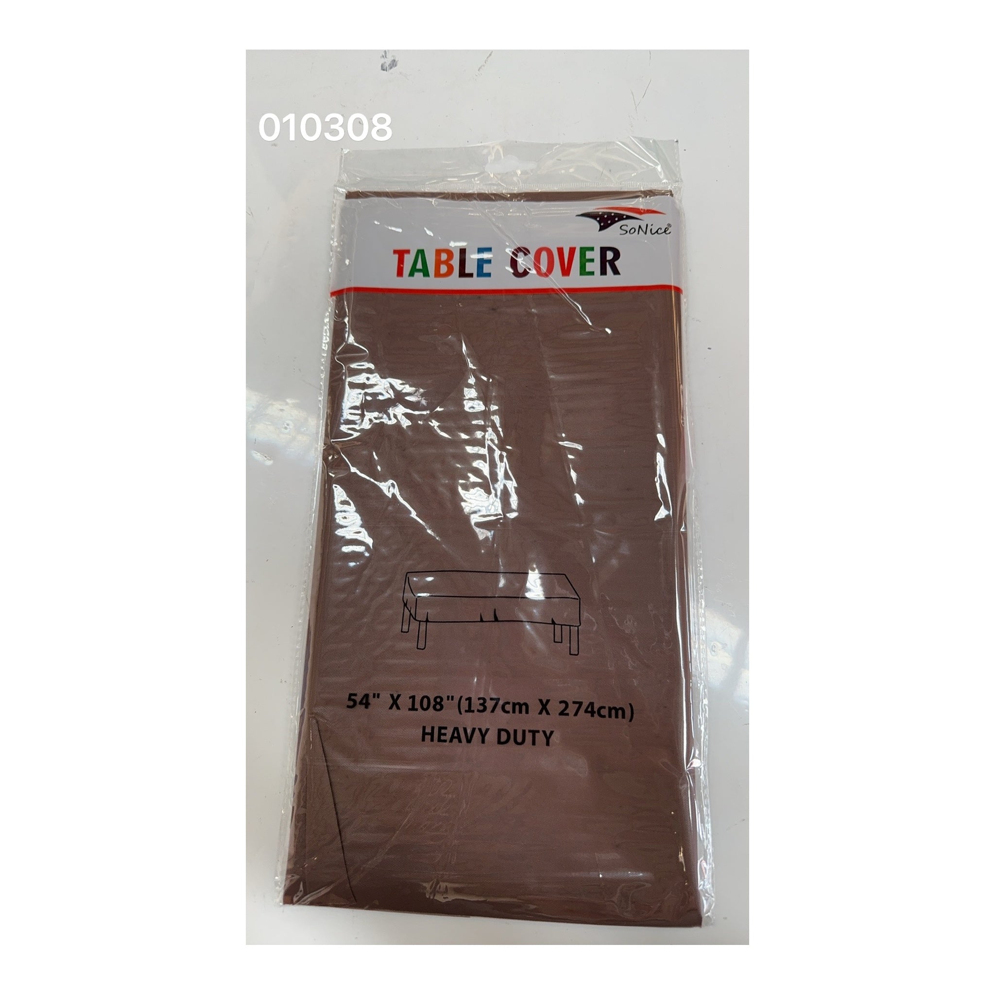 Table Cover Square Brown