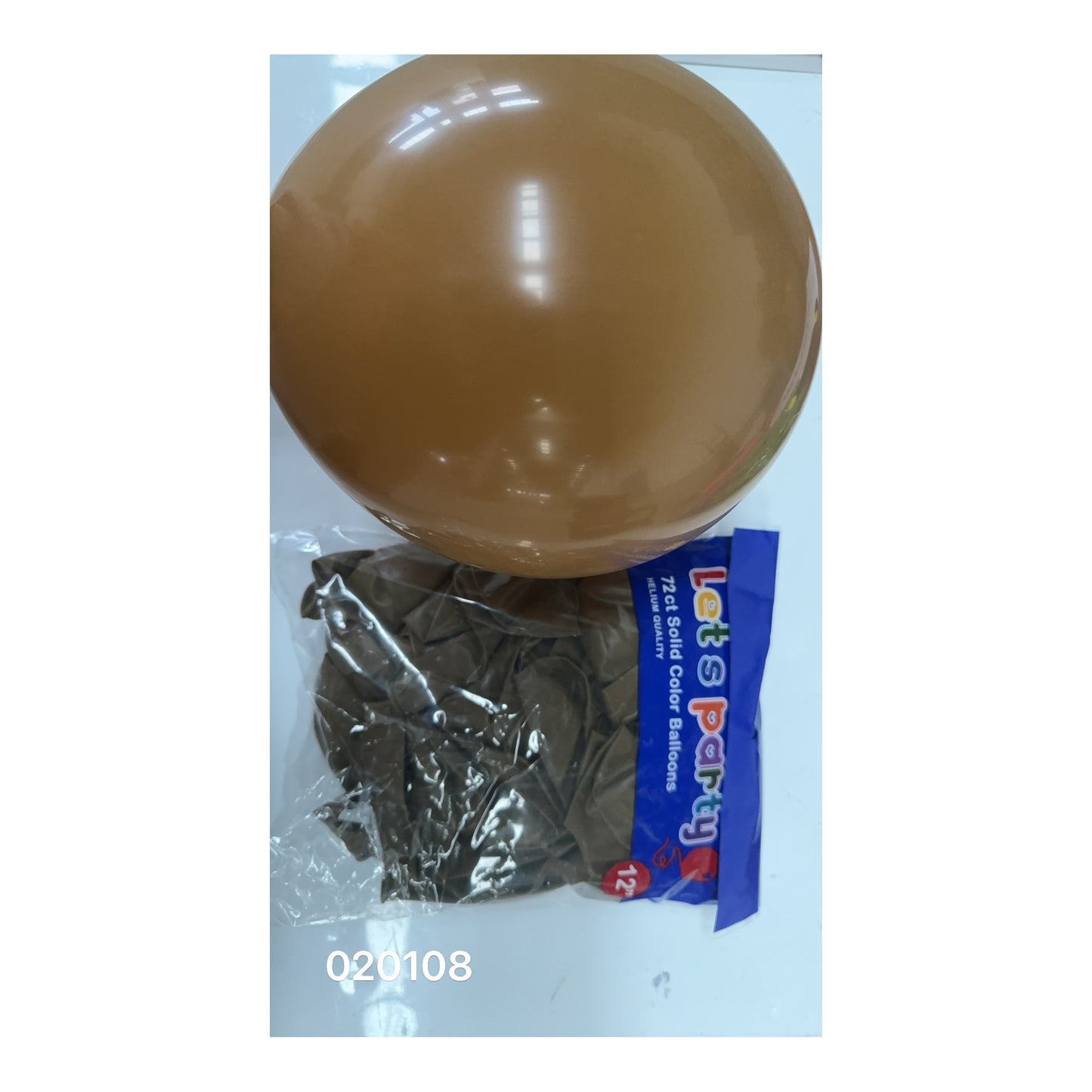 72"Balloon Brown 72 ct