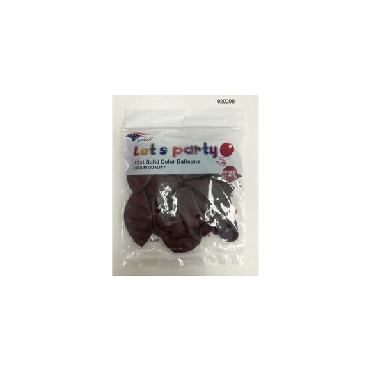 12"Balloons Coffee 12 ct