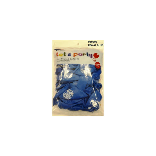 (c) Balloon Happy Birthday Royal Blue 36ct
