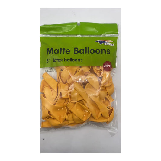 5" Balloon Matte Yellow 72 ct 96Bg/Cs