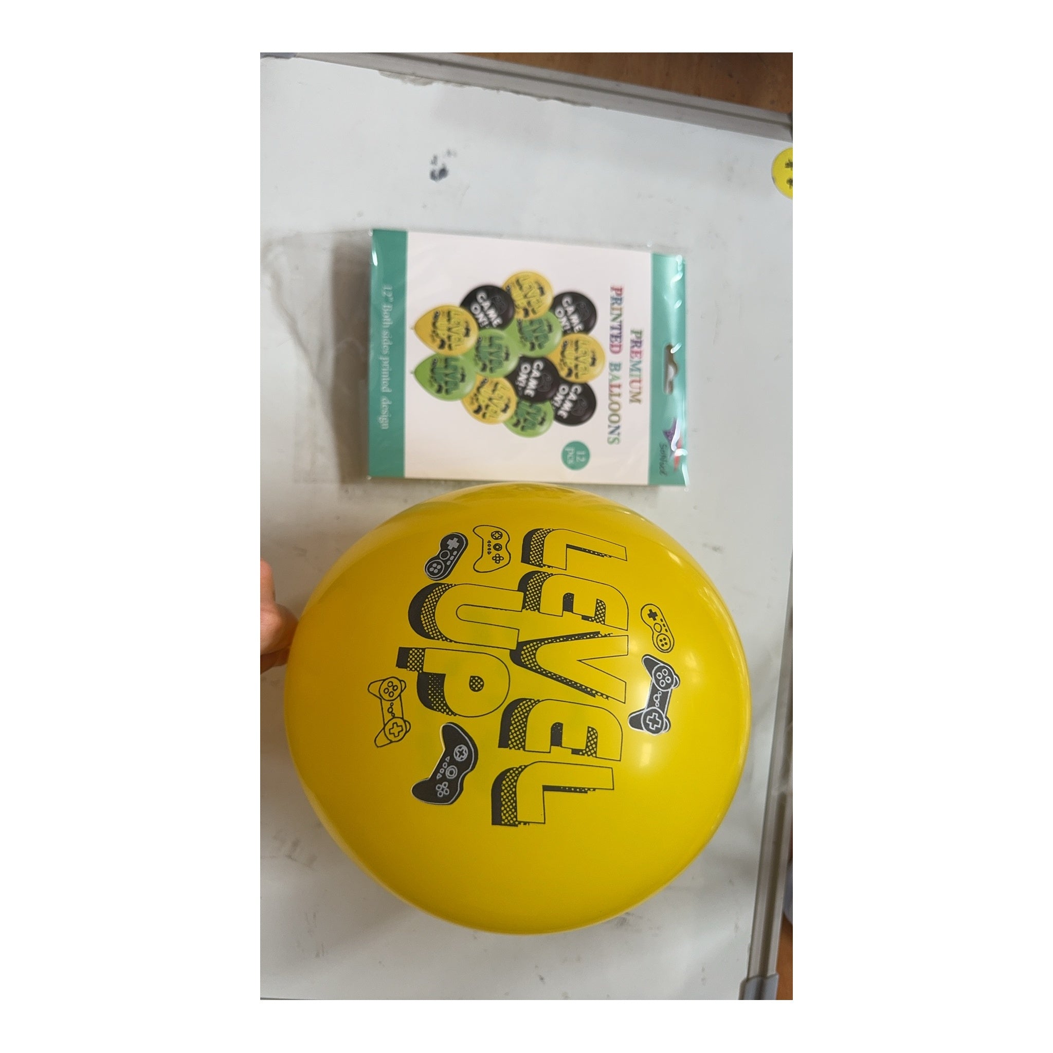 12 ct Print Balloons Game On