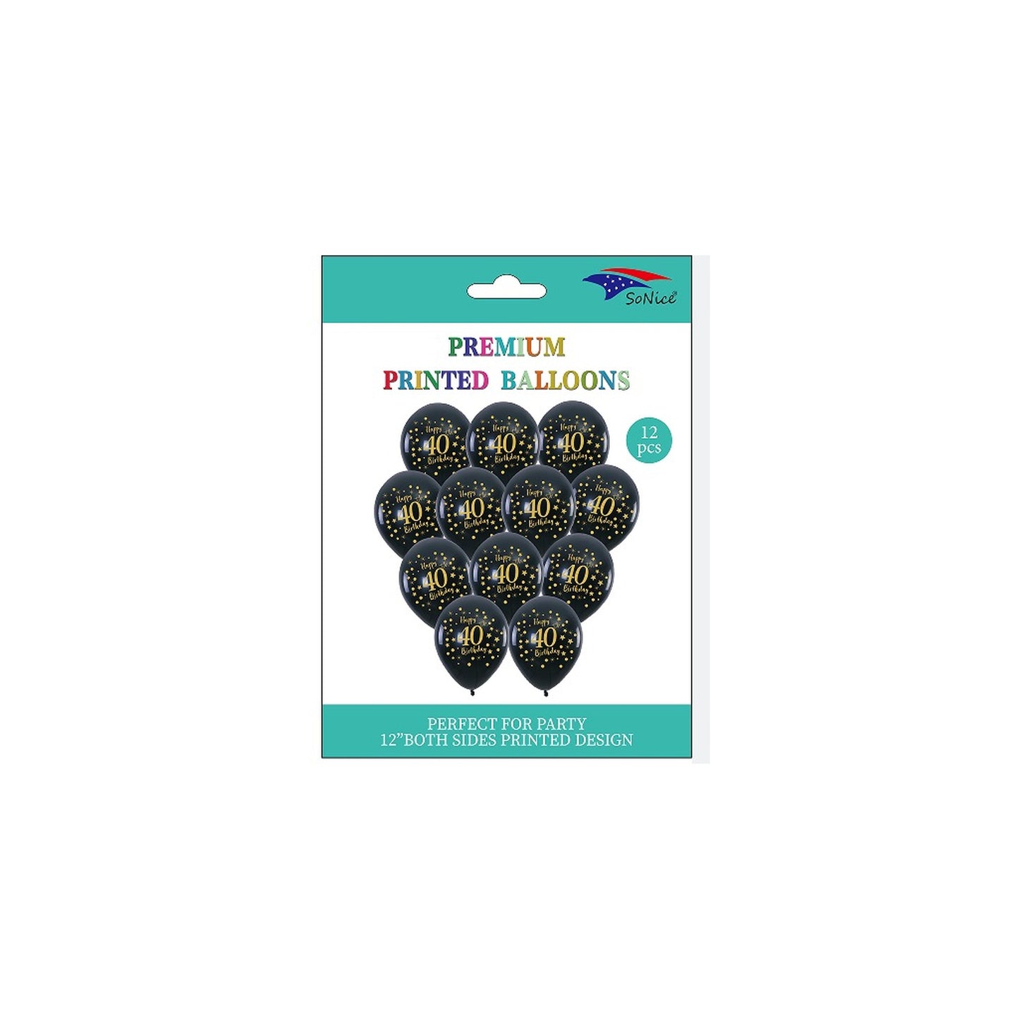 12 ct Printed Balloon Hbd40 120Pk/Cs