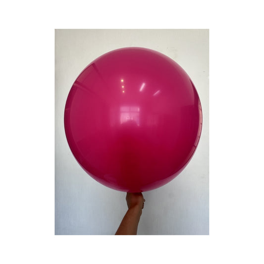 36" Latex Balloon 2Pcs Hot Pink 120Pk/Cs