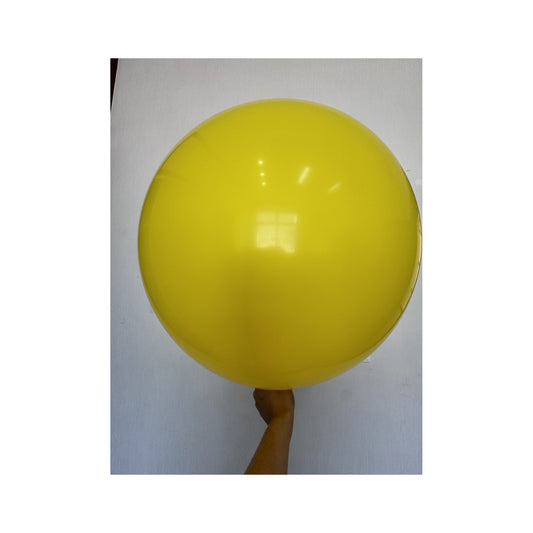 36" Latex Balloon 2Pcs Yellow 120Pk/Cs