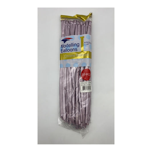 50 ct Chrome Modeling Balloon Lavender
