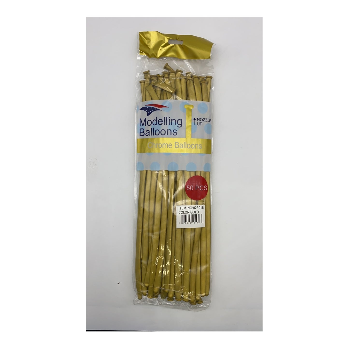50 ct Chrome Modeling Balloon Gold