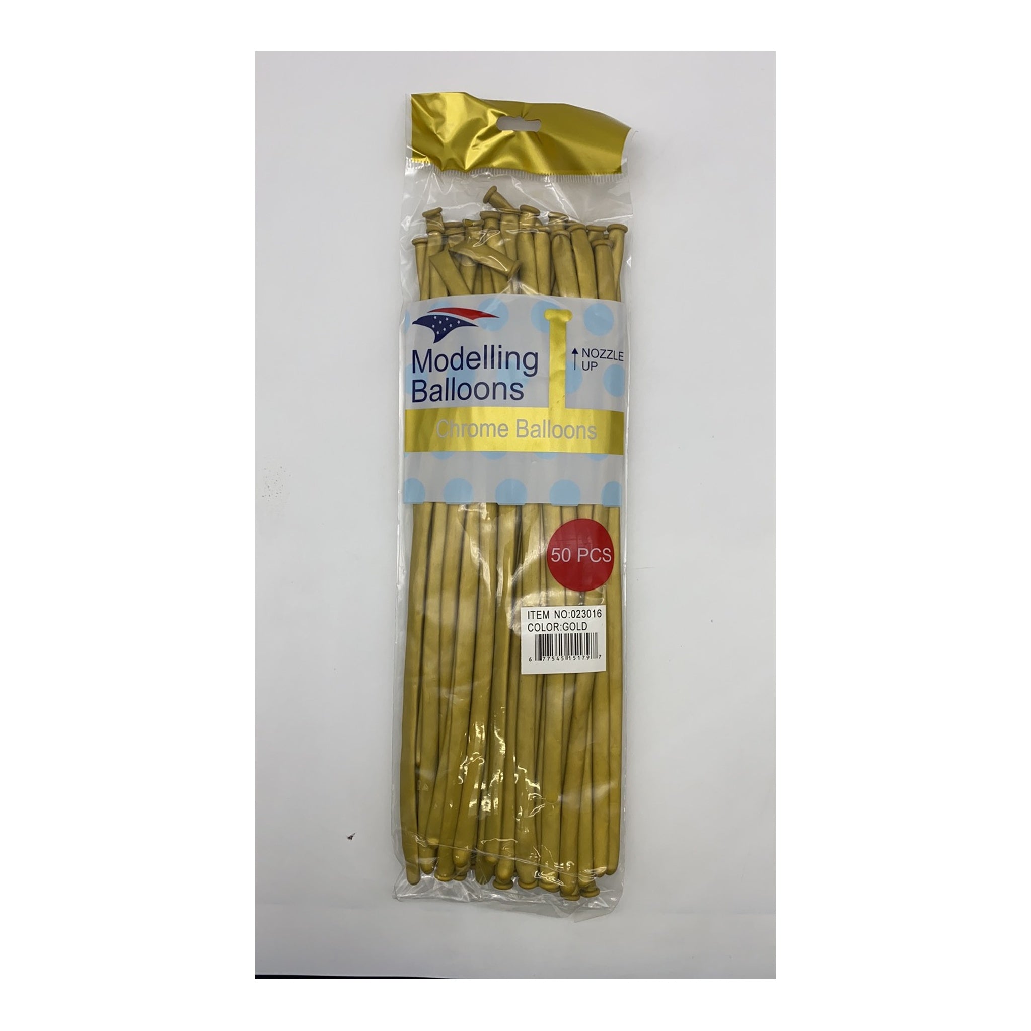 50 ct Chrome Modeling Balloon Gold
