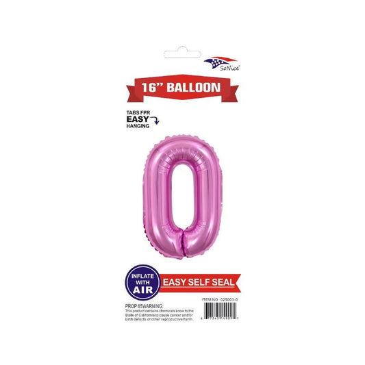 16" Foil Balloon Pink #0.