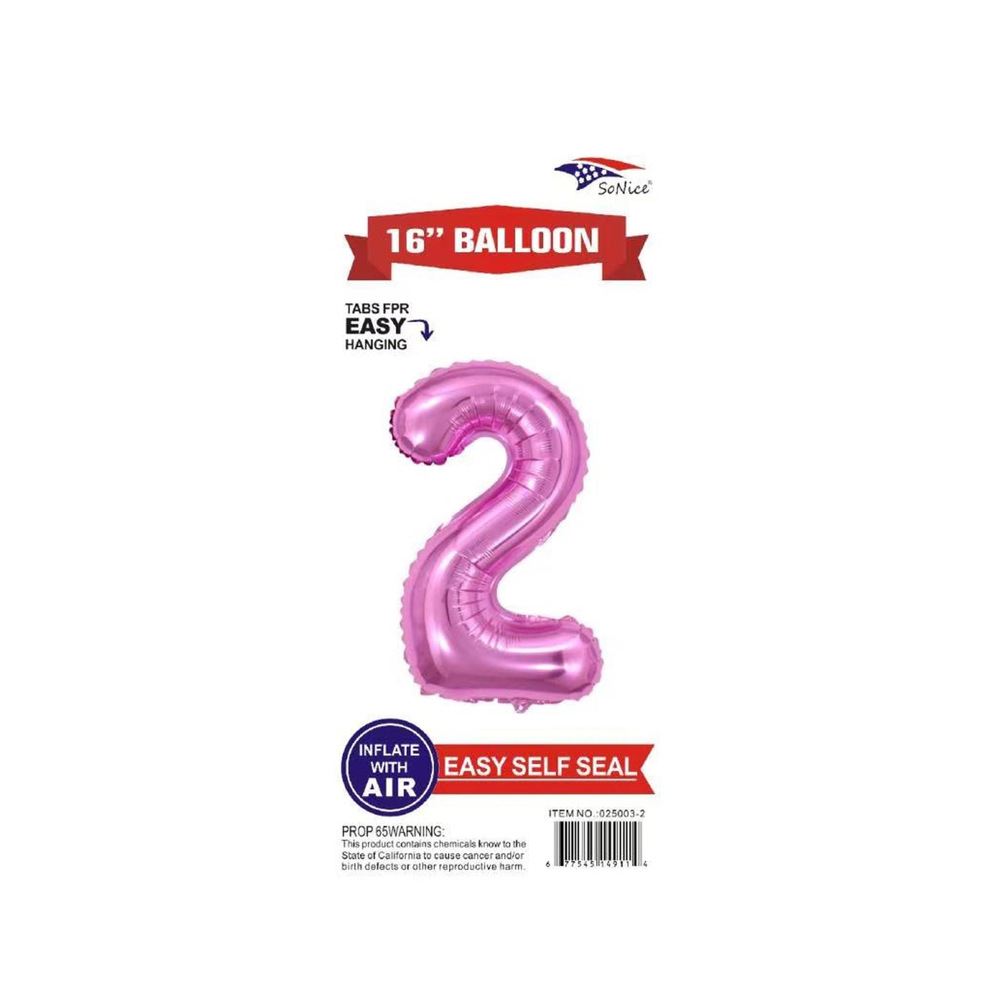 16" Foil Balloon Pink #2.