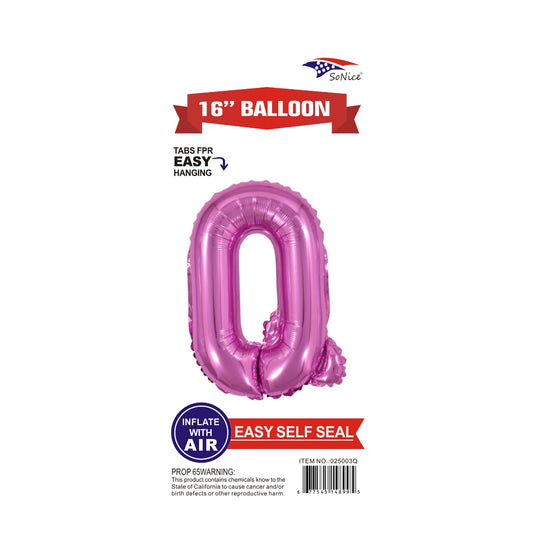 16" Foil Balloon Pink Q .