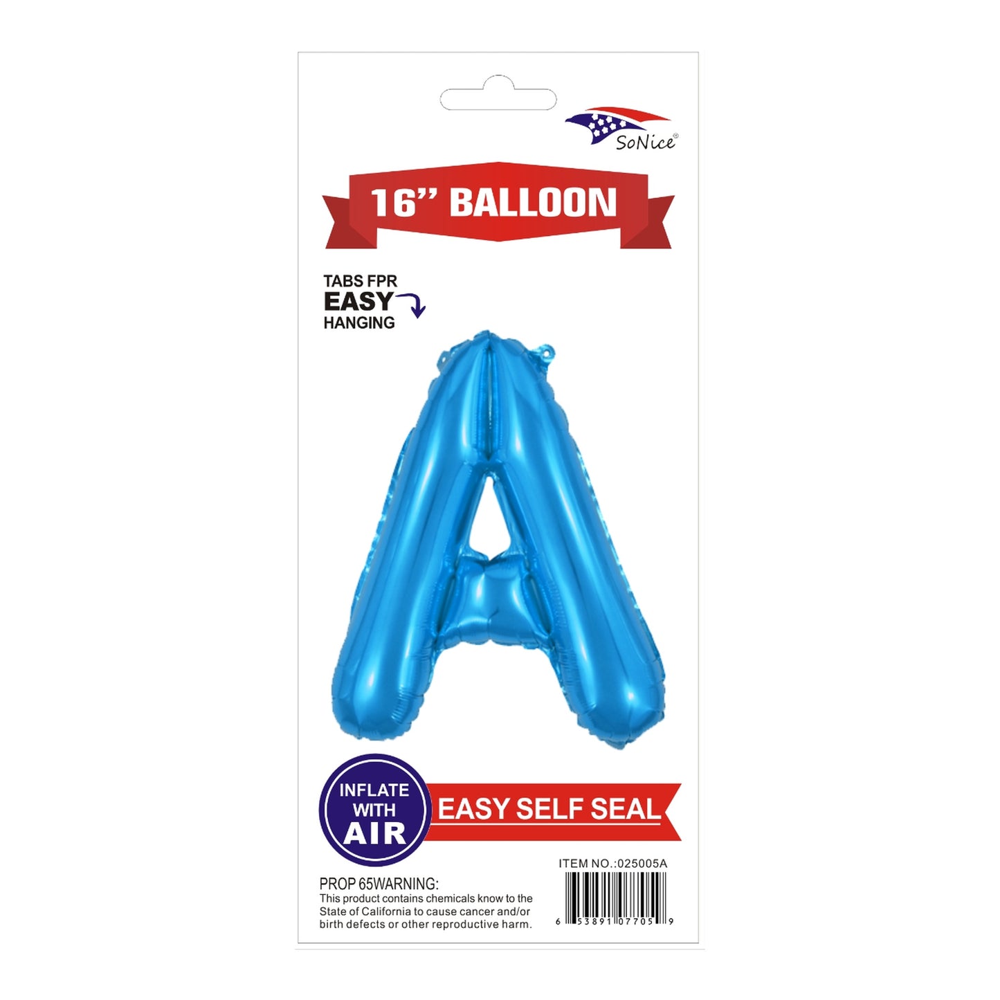 16" Foil Balloon Blue A .