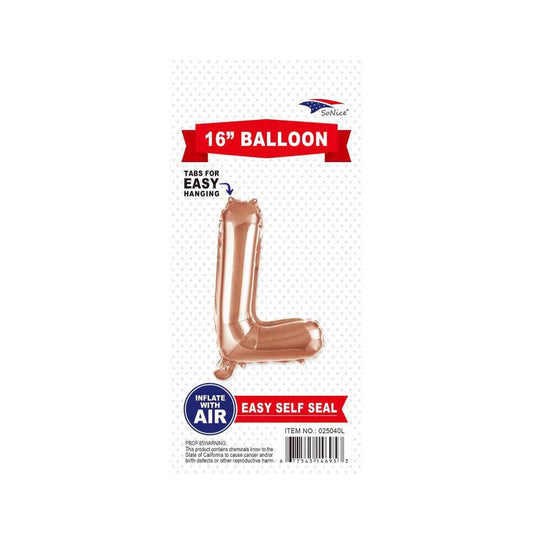 16"Foil Balloon L Rose Gold