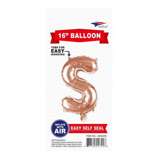 16"Foil Balloon S Rose Gold