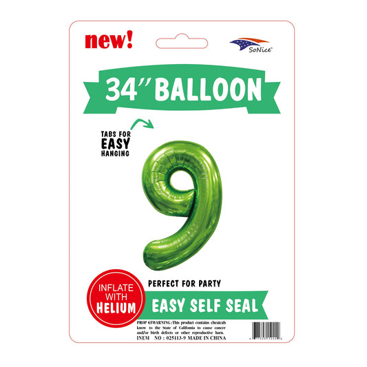 34? Balloon Green # 9,