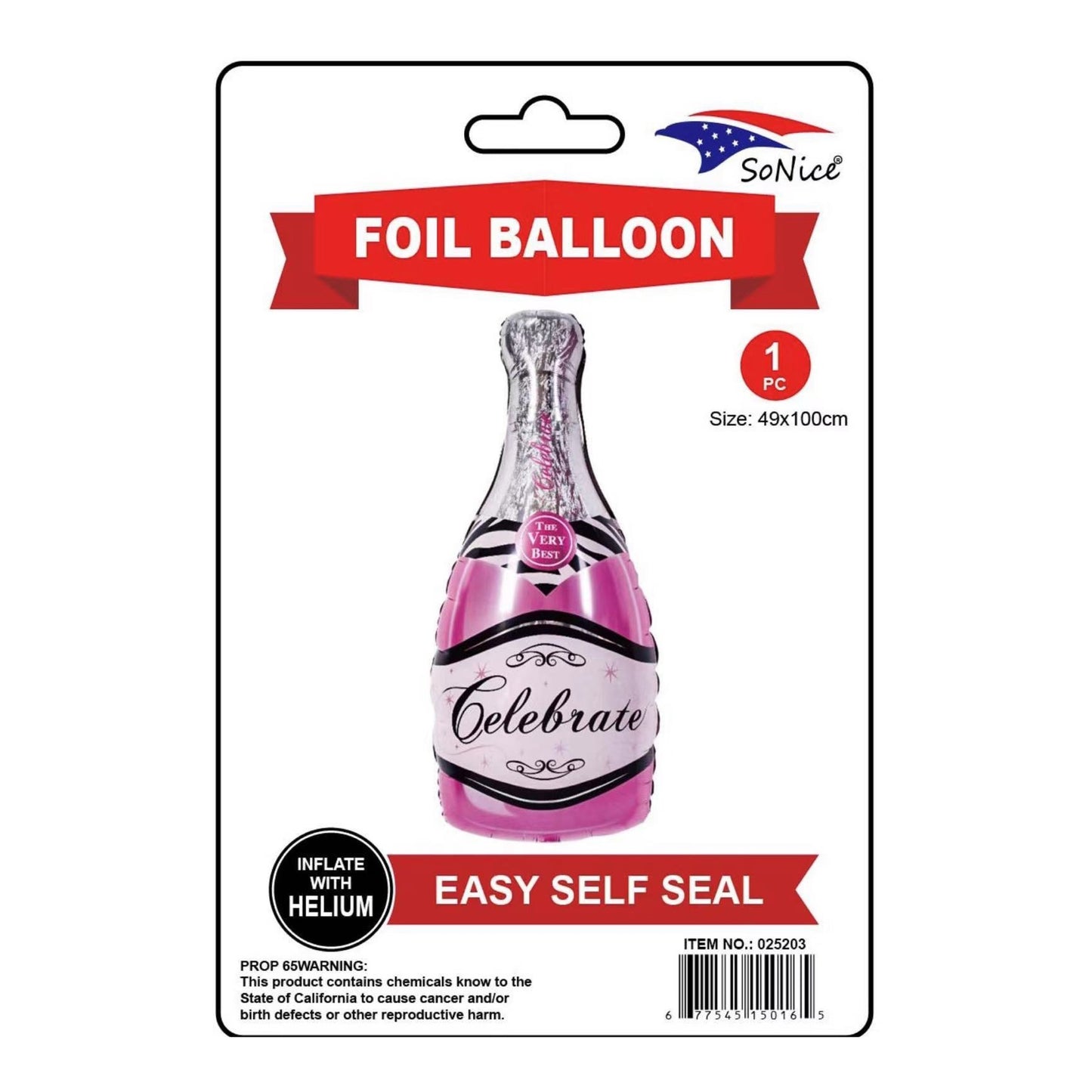 39" Foil Balloon Champagne Pink