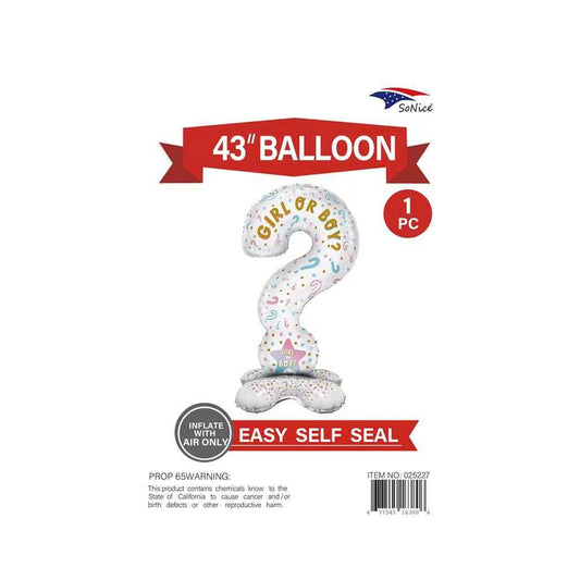 43" Stand Balloon Gender Reveal