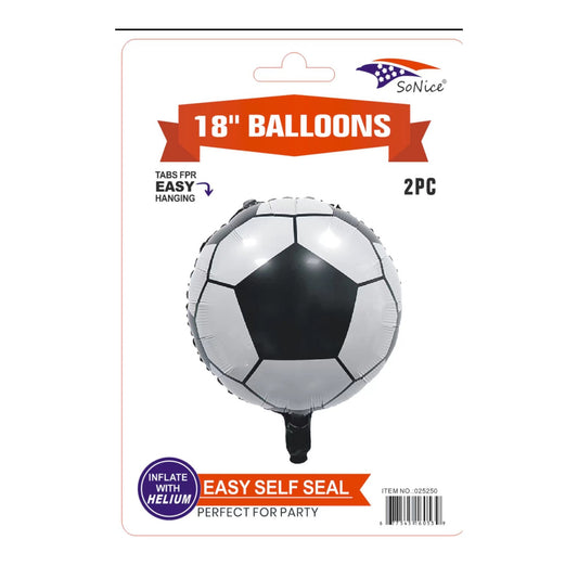 Mylar Balloon Soccer 2Pc
