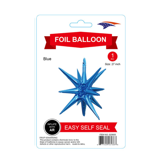 Starburst Balloon Royal Blue