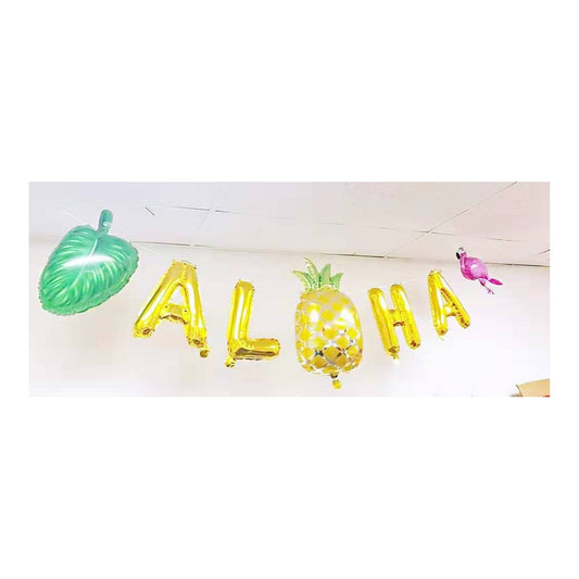 Foil Balloon 'Aloha' 120Set/Cs