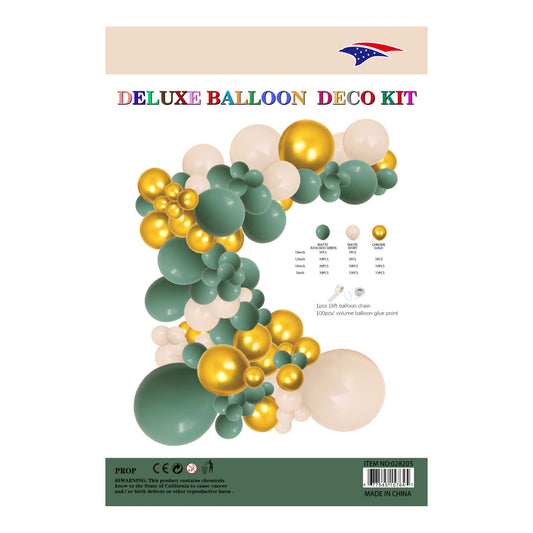 Balloon Garland Matte Av/Iv/Gold