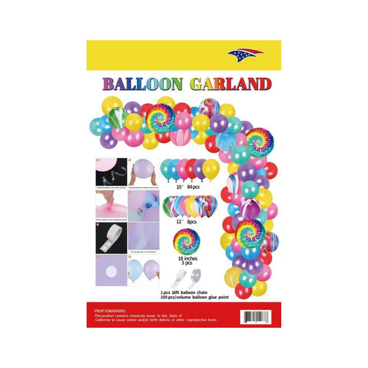 Balloon Garland Tie Dye 60/case