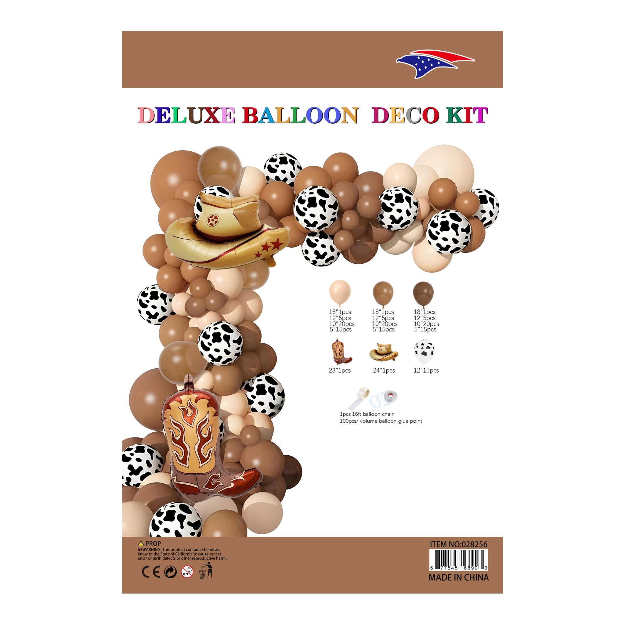 Balloon Garland Cowboy 60Set/Cs