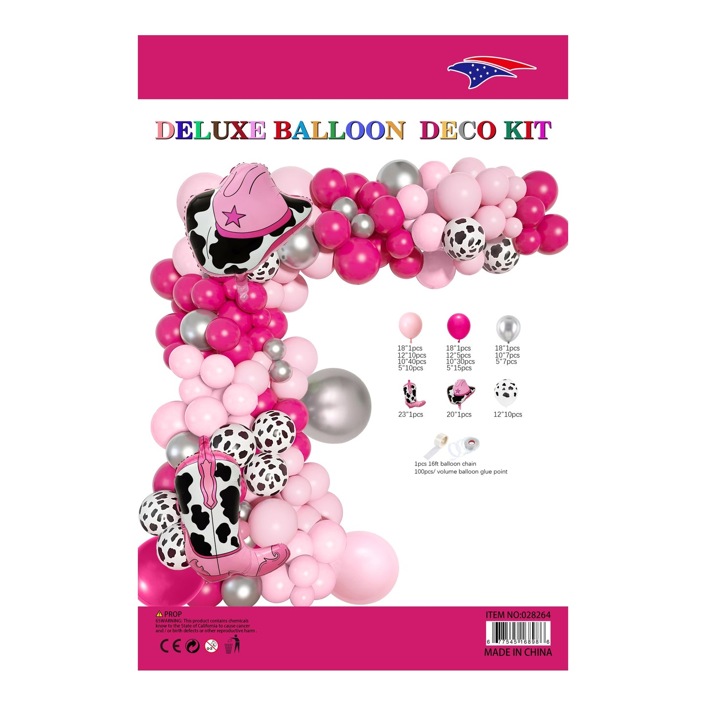 Foil Balloonalloon Garland Cowgirl