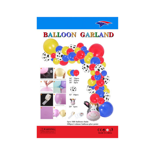Balloon Garland Cow 4 Boy