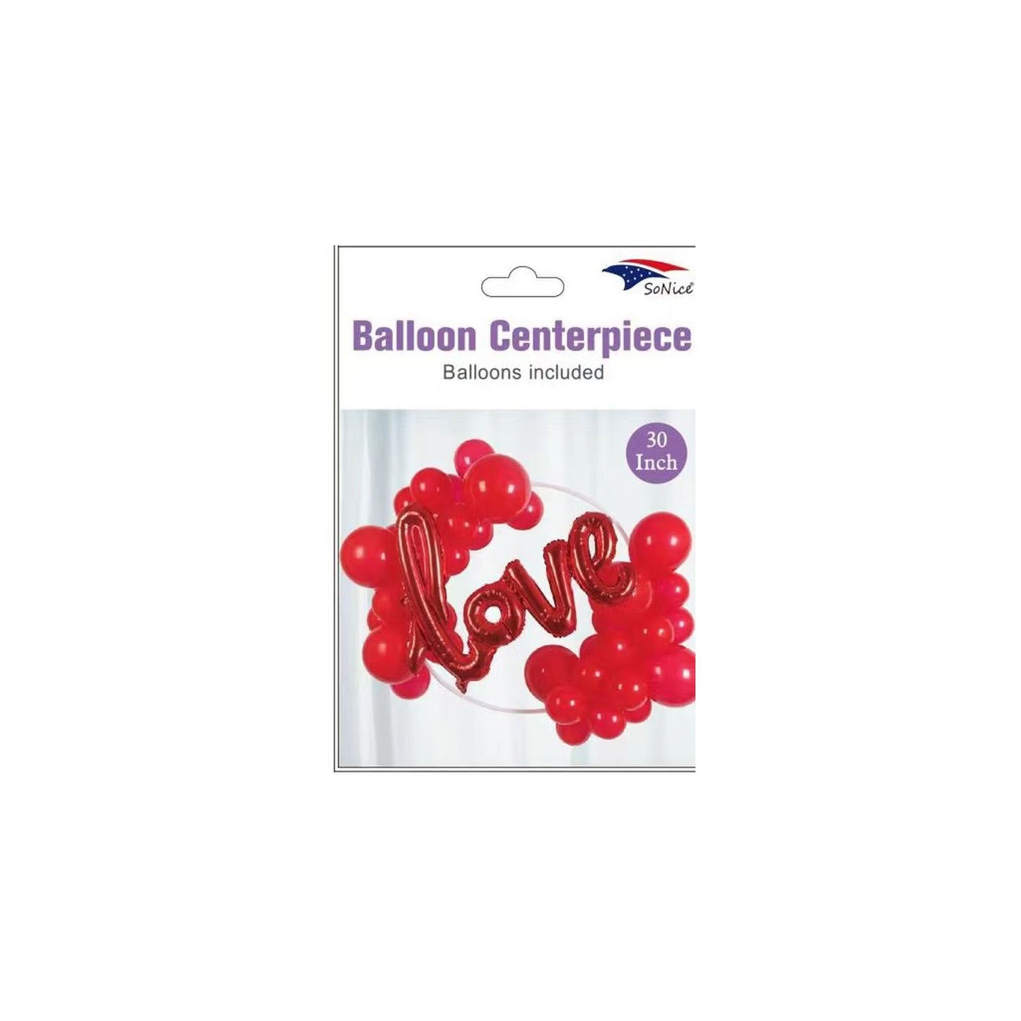 30"Balloon Arch Kit, Red 6Pc Inner