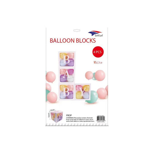 4 Pc Baby Shower Boxes 25Pk/Cs,
