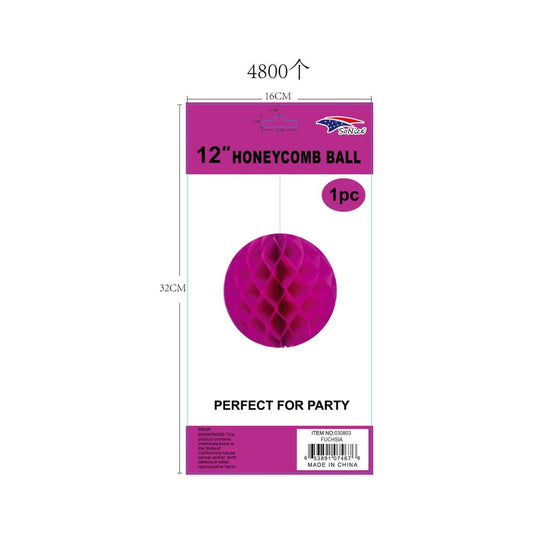 (c) 12" Honeycomb Fuchsia