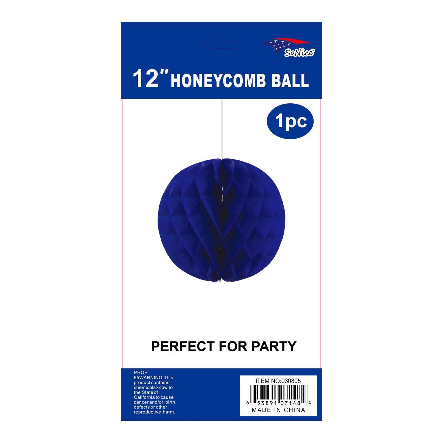 (c) 12" Honeycomb Royal Blue