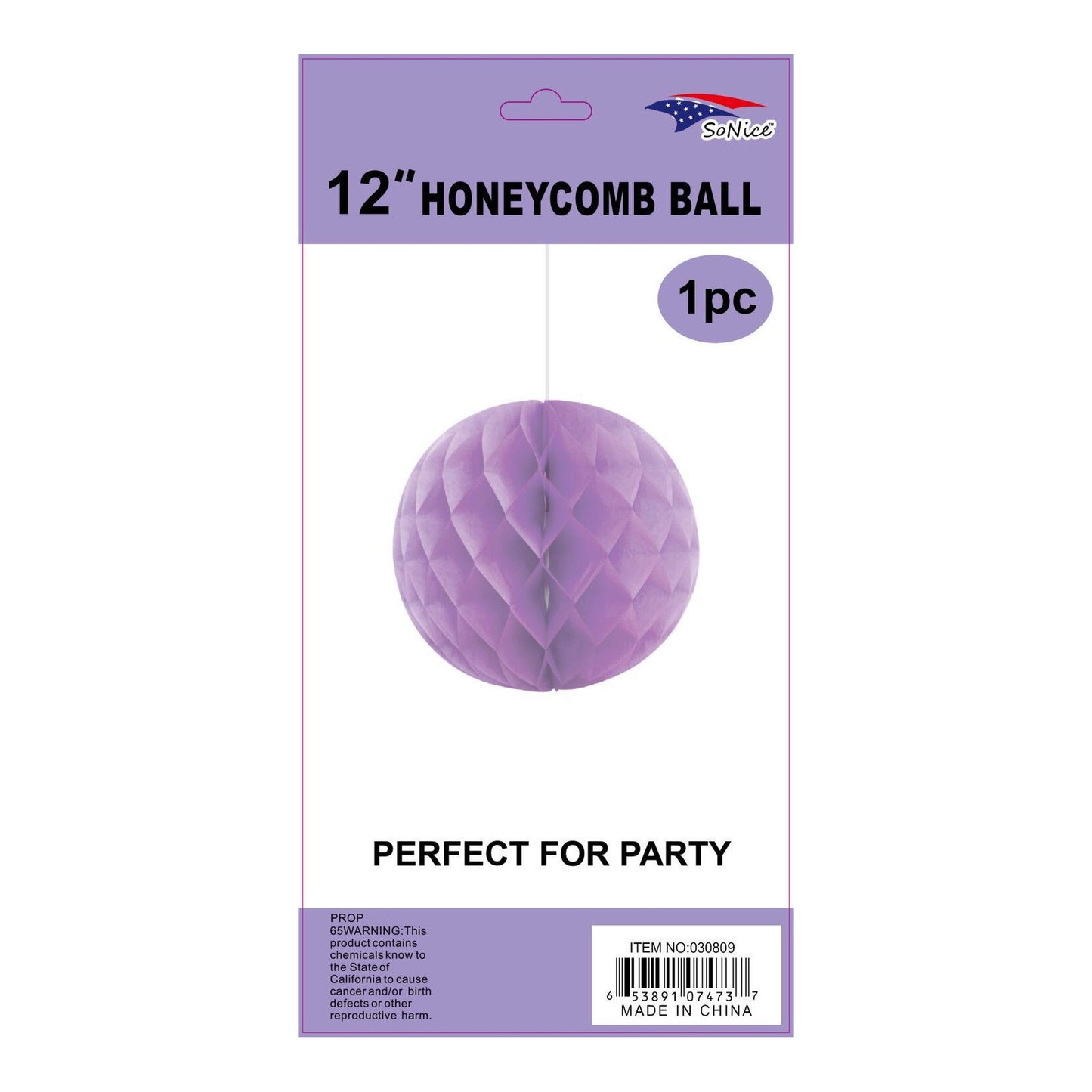 (c) 12" Honeycomb Lavender