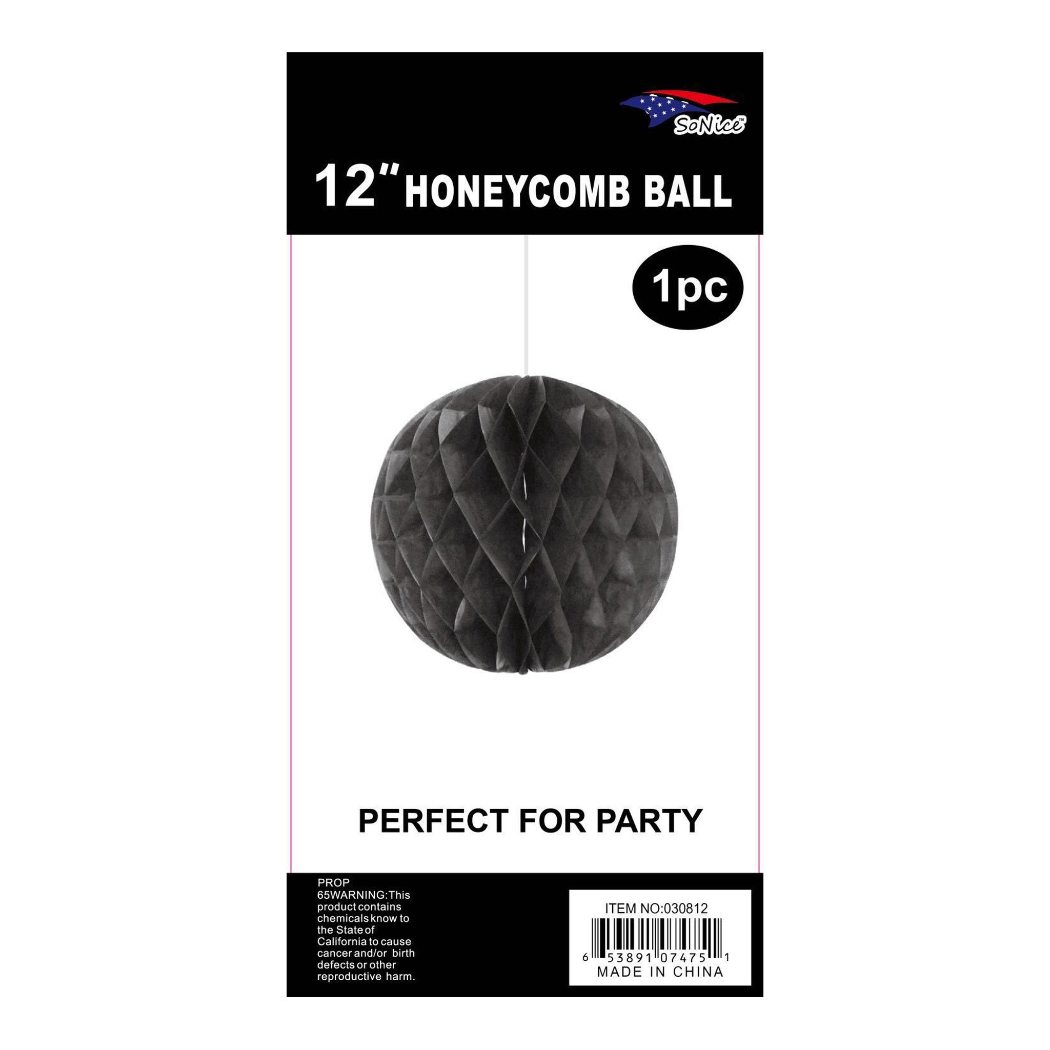 (c) 12" Honeycomb Black