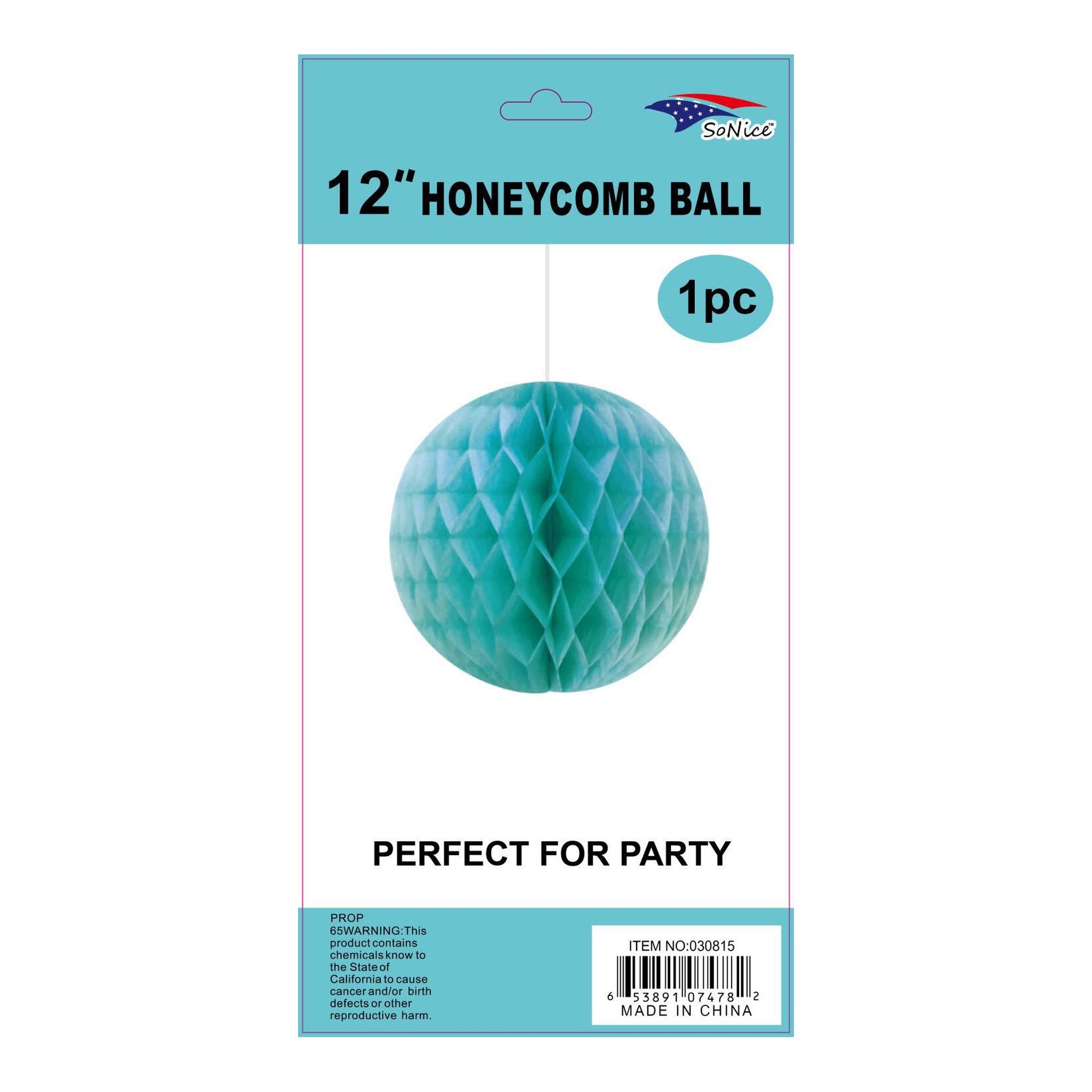 (c) 12" Honeycomb Turquoise