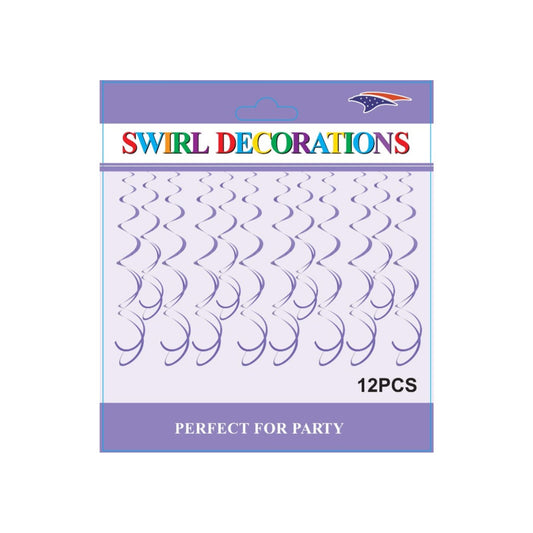 Foil Swirls Lavender 120 Card/Cs