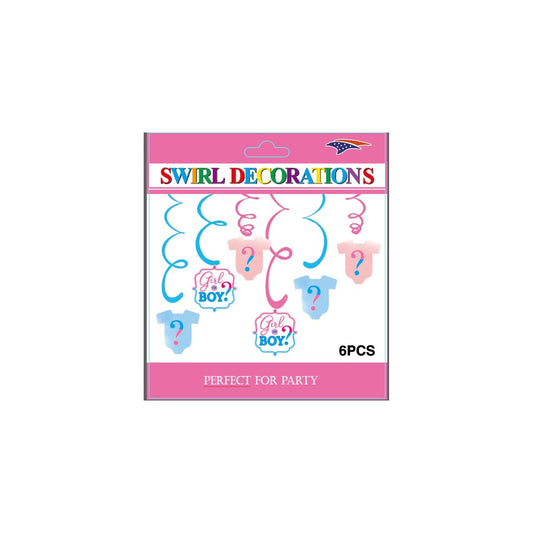 Swirl Deco Gender Reveal