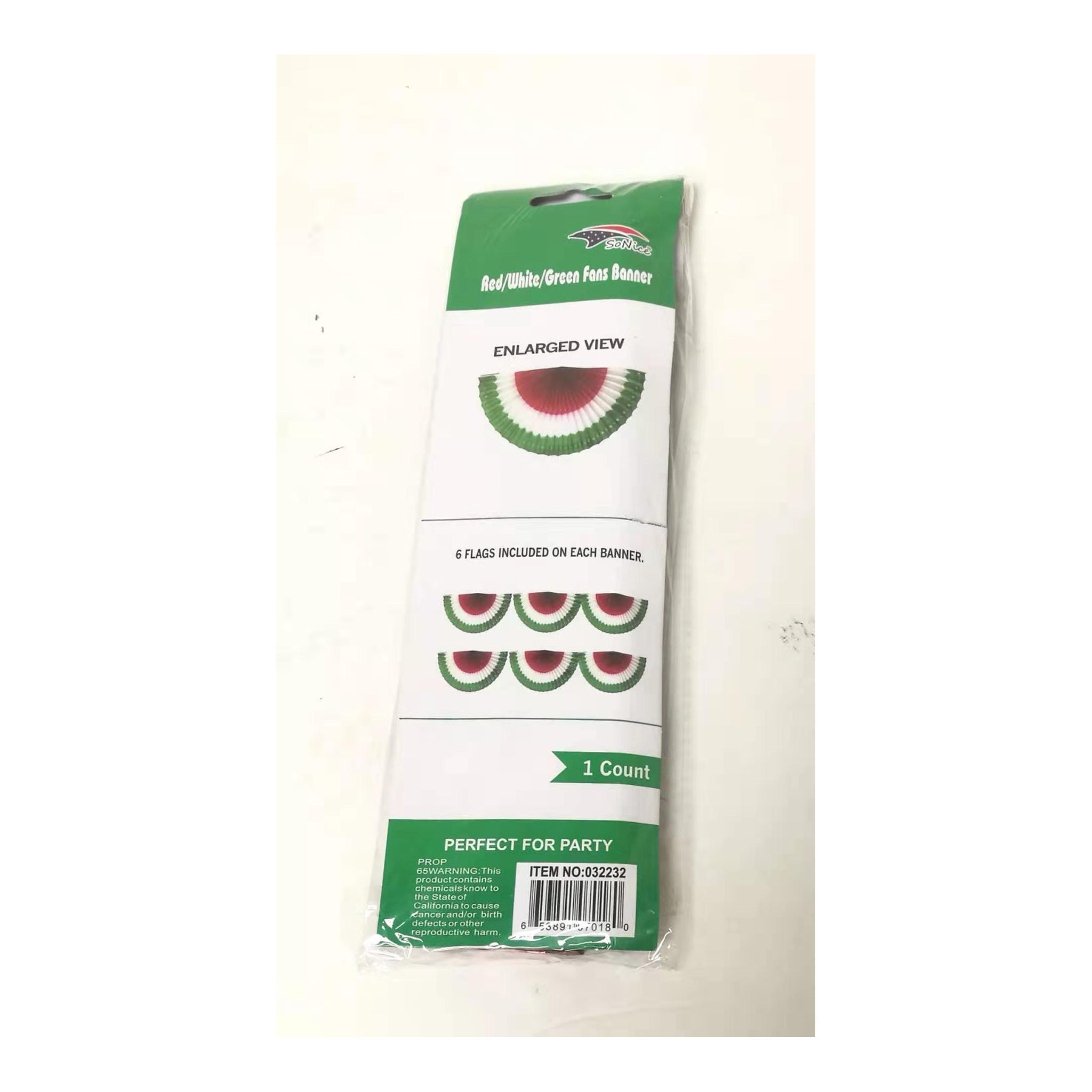 (030801M)6Pcs Fans Banner Mexico 120Set/Cs