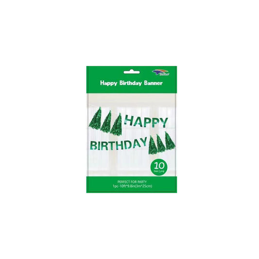 Happy Birthday T/Banner Emerald