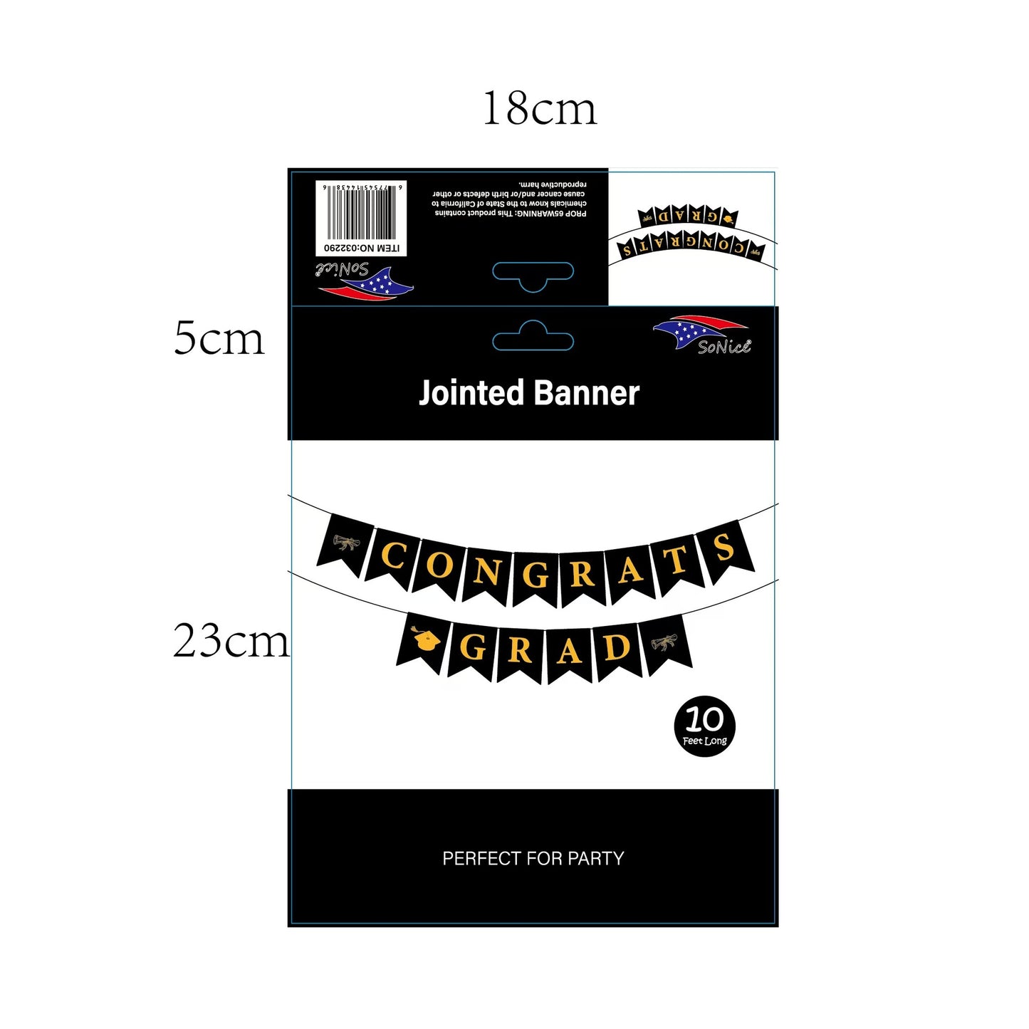 10Ft Graduation Banner 120Set/Cs