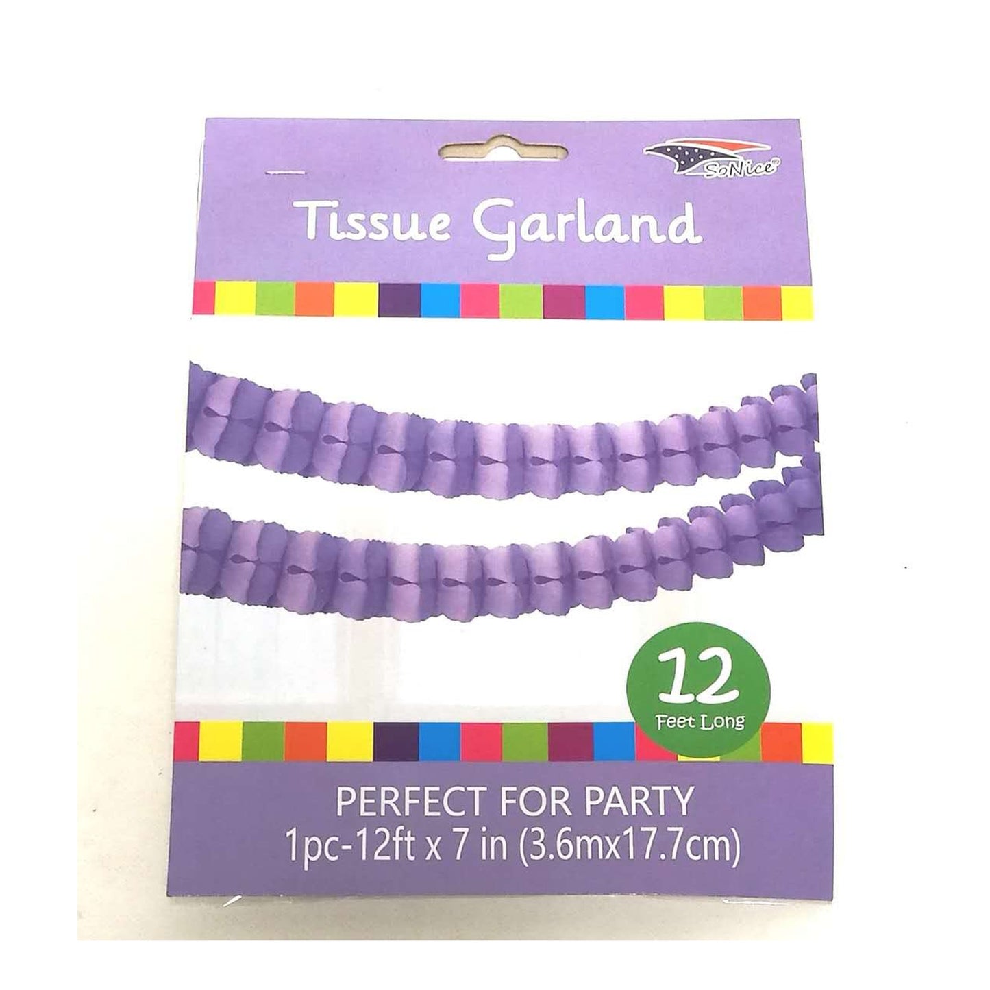 12Ft Tissue Garlans Lavender