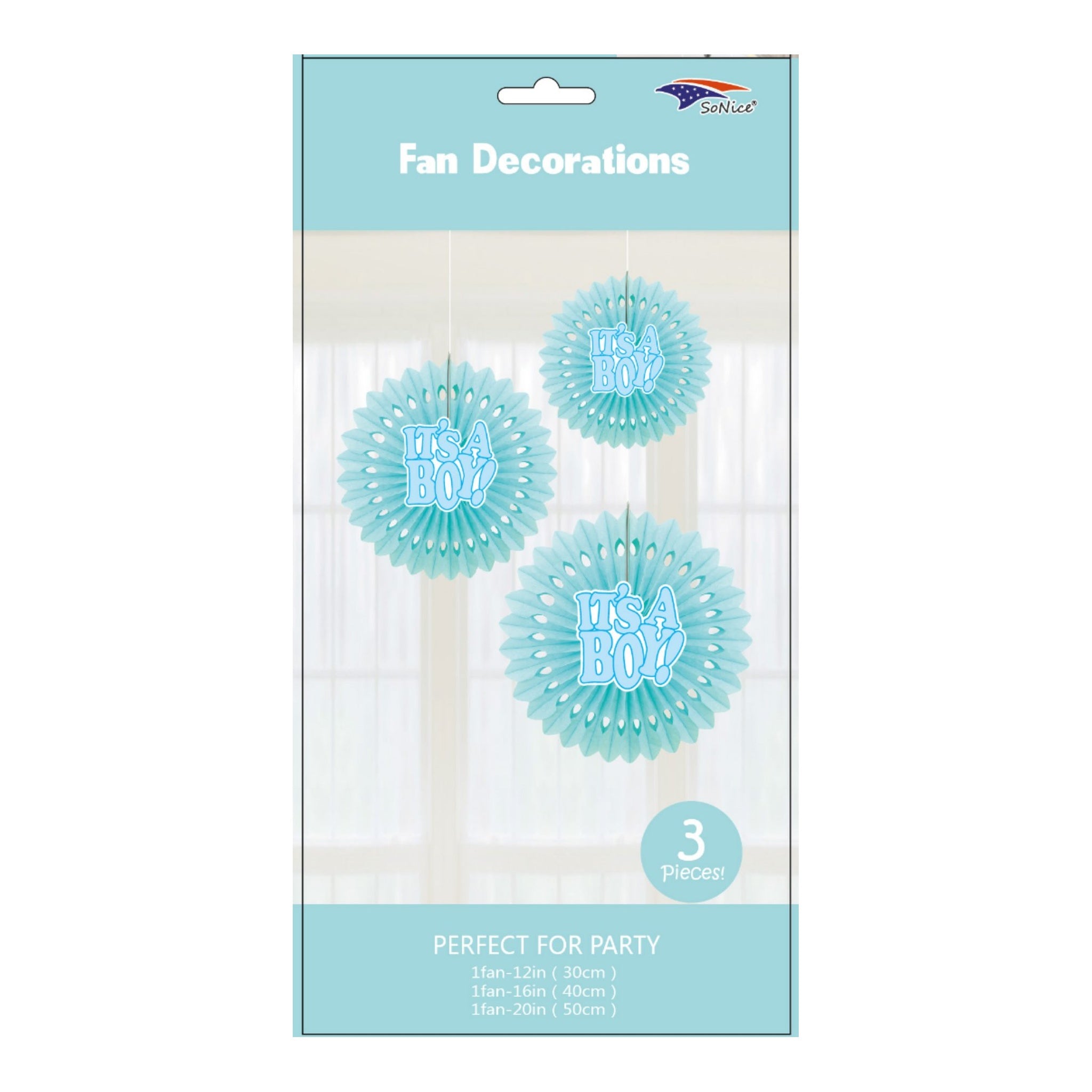 3Pcs Fan Set Boy 120Set/Cs