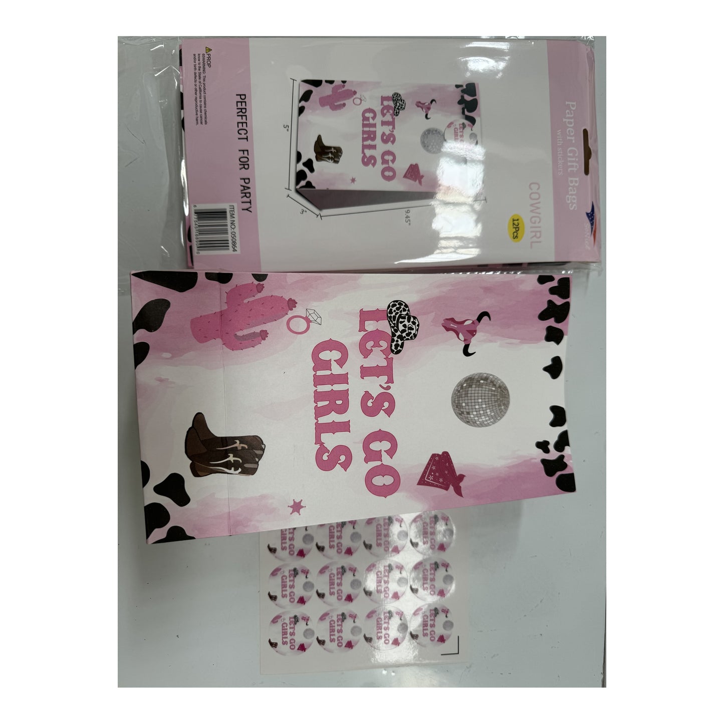 Craft Bags/Sticker Cowgirl