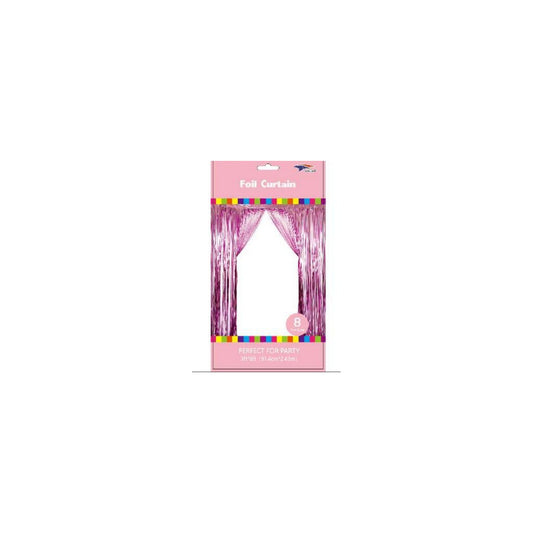 3" x 8" Metallic Curtain Light Pink