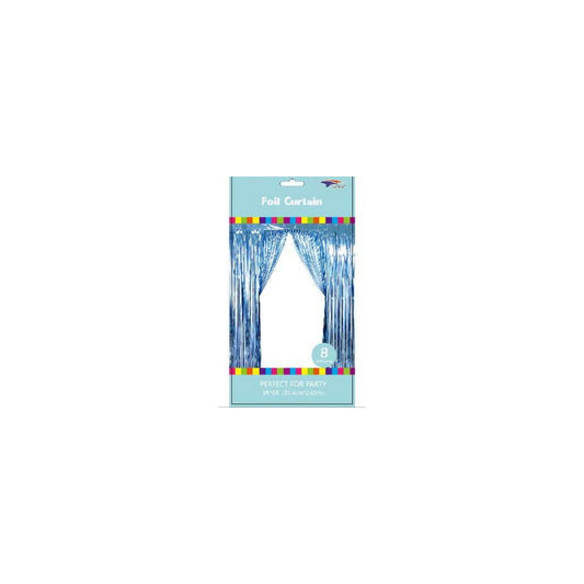 3" x 8" Metallic Curtain Light Blue