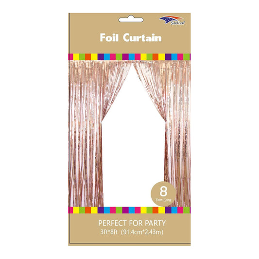 3" x 8" Metallic Curtain Champagne