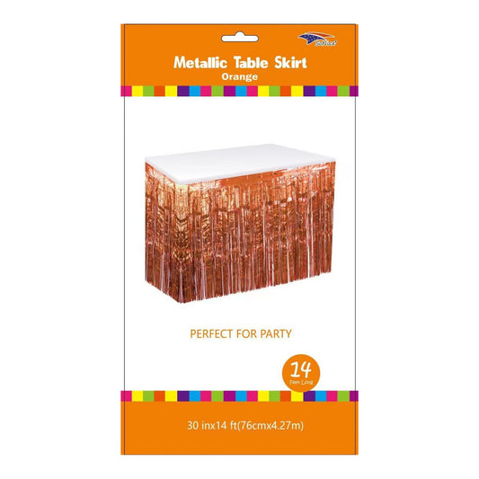 Metallic T/Skirt Orange