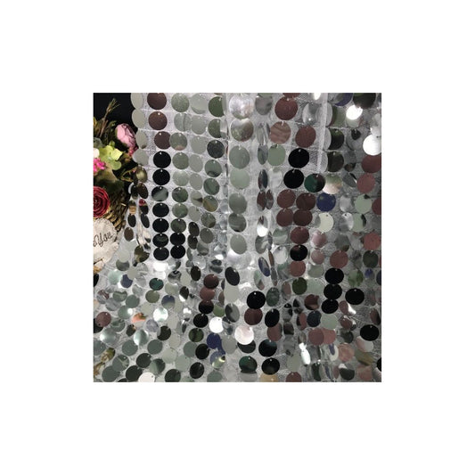 4" x 8" Silver Sequence Background ,